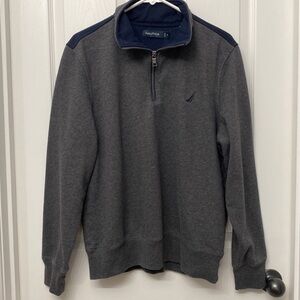 Nautica Pullover Sweatshirt Gray Medium